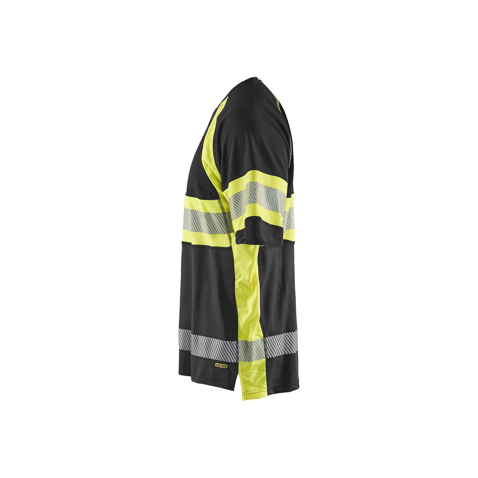 BLAKLADER 33371051 HI VIS T SHIRT Hi Vis Reflective Short Sleeve Work T-Shirt MEN - 100% Polyester